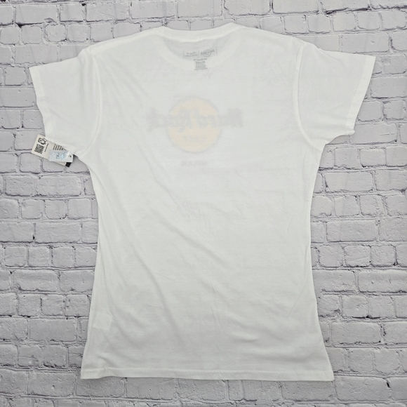 Hard Rock Cafe Milan White T-Shirt SIZE:XXL - Picture 7 of 7